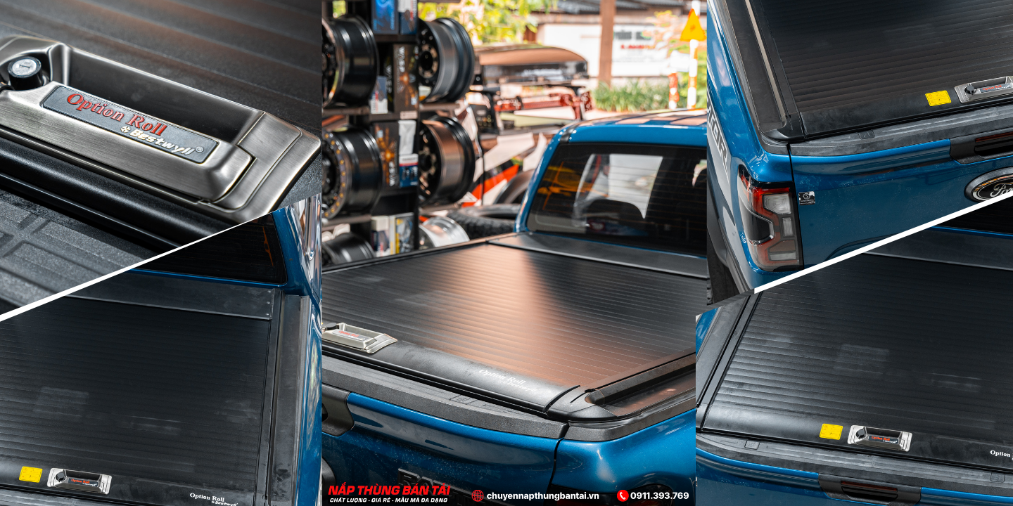 Nắp Thùng Cuộn Cơ Option Roll Ford Ranger Wildtrak 2023