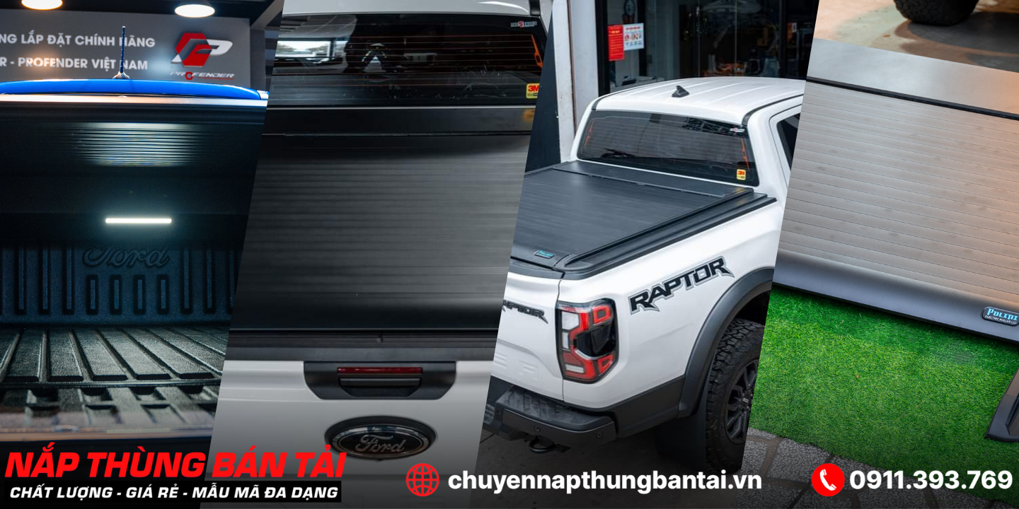 Nắp Thùng Cuộn Điện Option4x4 Ford Ranger Xlt 2023 lắp đặt thực tế