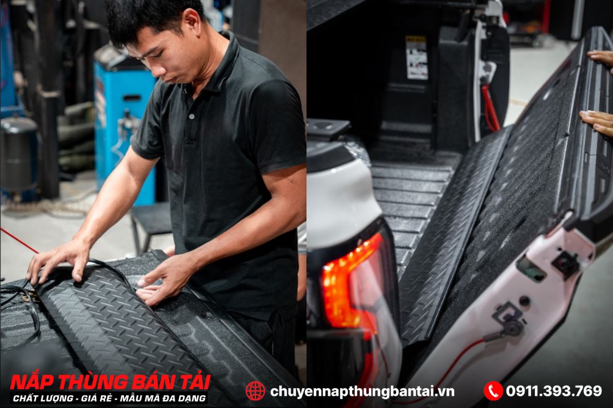 MIẾNG CHE KHE THÙNG SAU BÁN TẢI