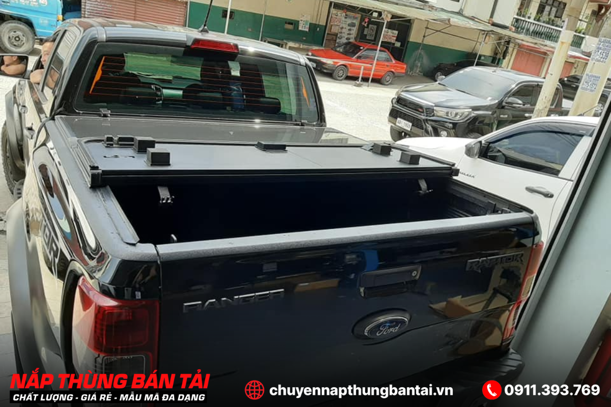 Nắp Thùng 3 Tấm Ford Ranger Raptor (Đời 2018 - 2022)