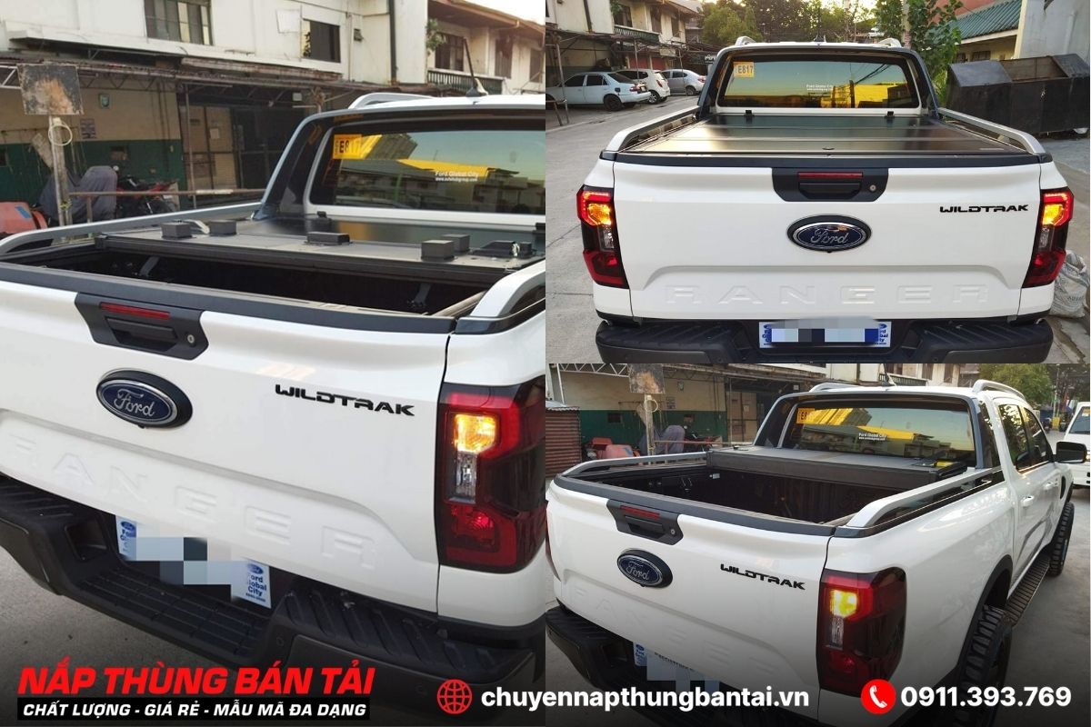 NẮP THÙNG 3 TẤM FORD RANGER WILDTRAK (ĐỜI 2018 - 2022)