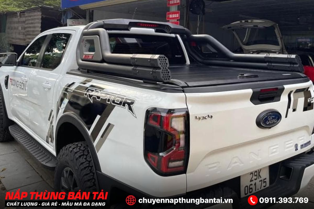 NẮP THÙNG CUỘN CƠ CARRYBOY FORD RANGER RAPTOR (ĐỜI 2018 - 2022)