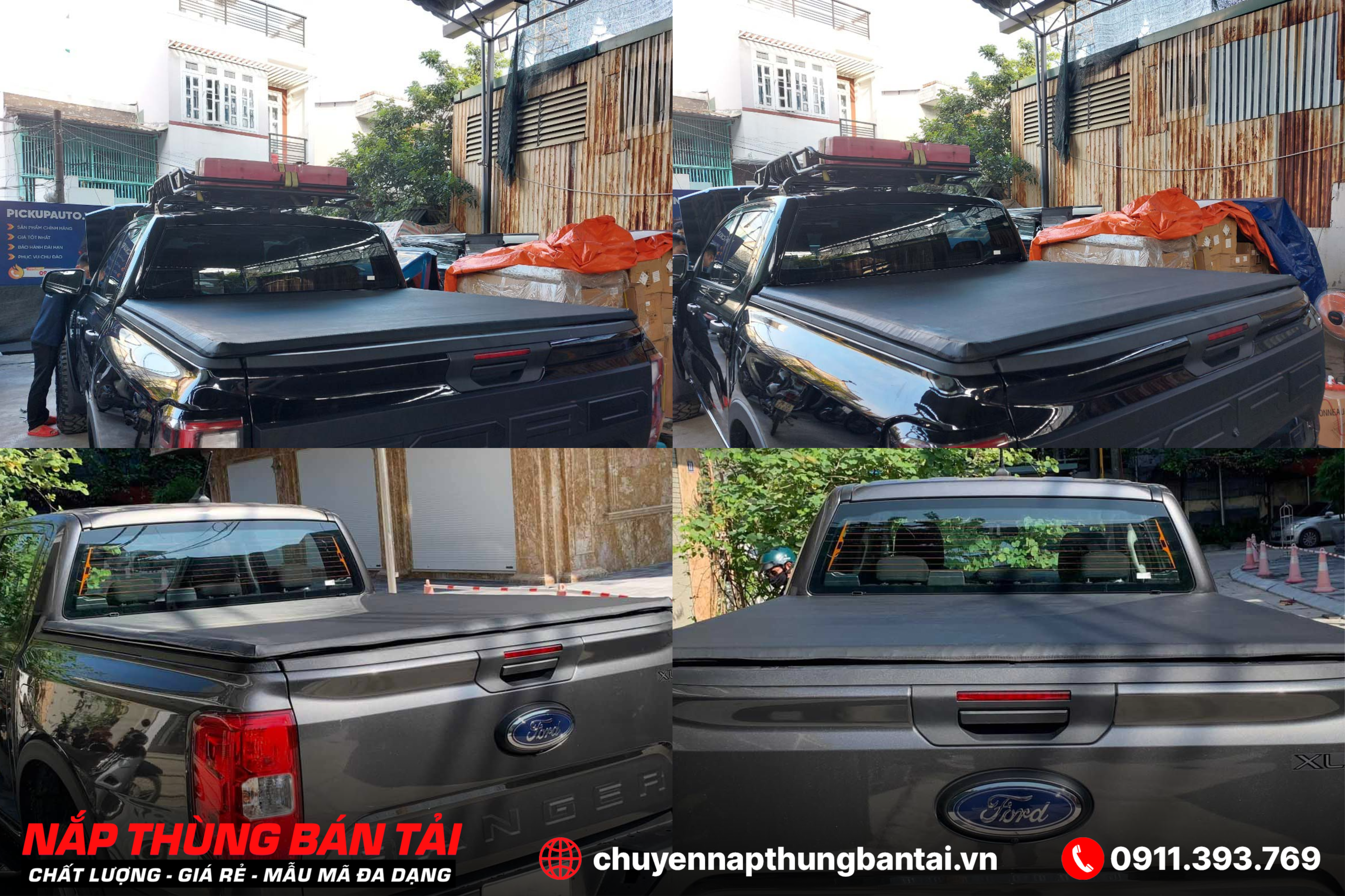 NẮP THÙNG CUỘN MỀM FORD RANGER XLT 2023