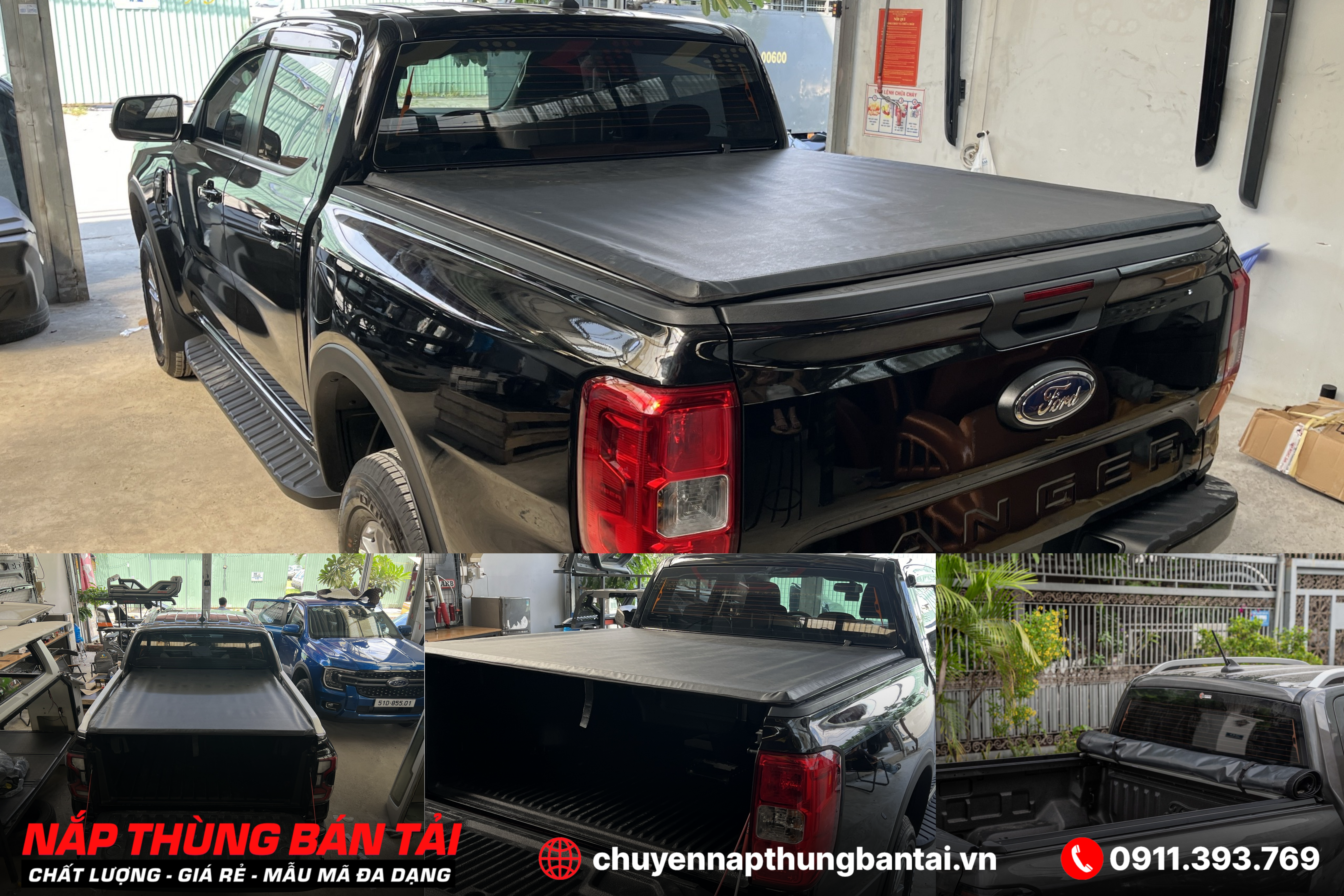 NẮP THÙNG CUỘN MỀM FORD RANGER WILDTRAK 2023