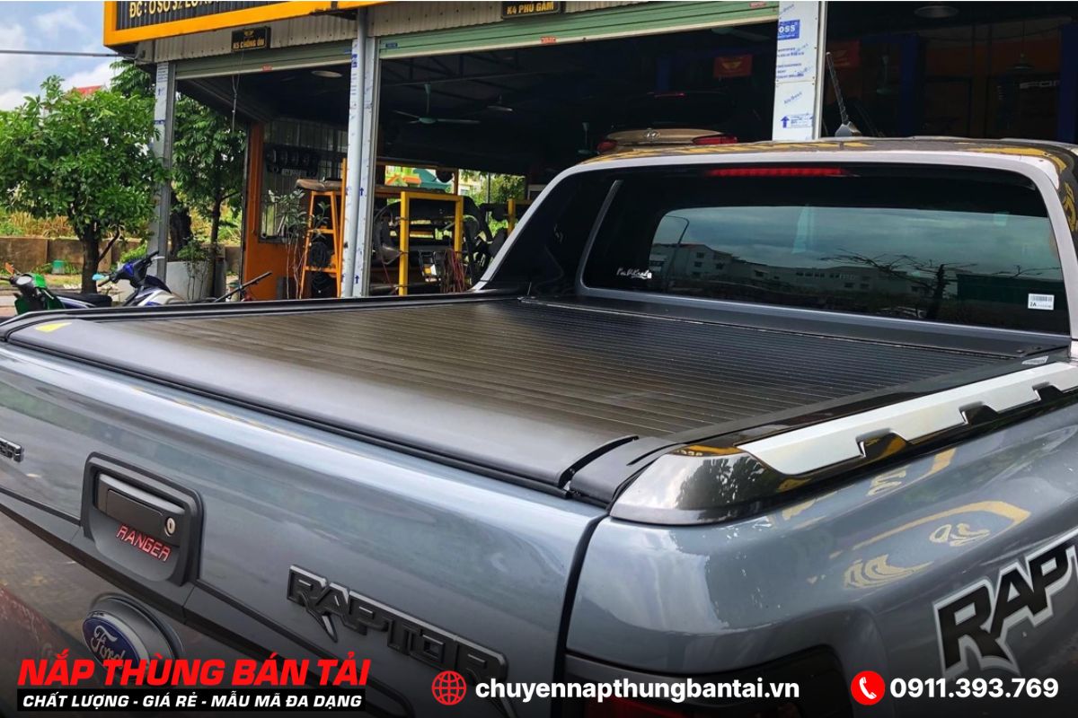 Nắp thùng cuộn điện Anpha Ford Ranger Raptor (Đời 2018 - 2022)