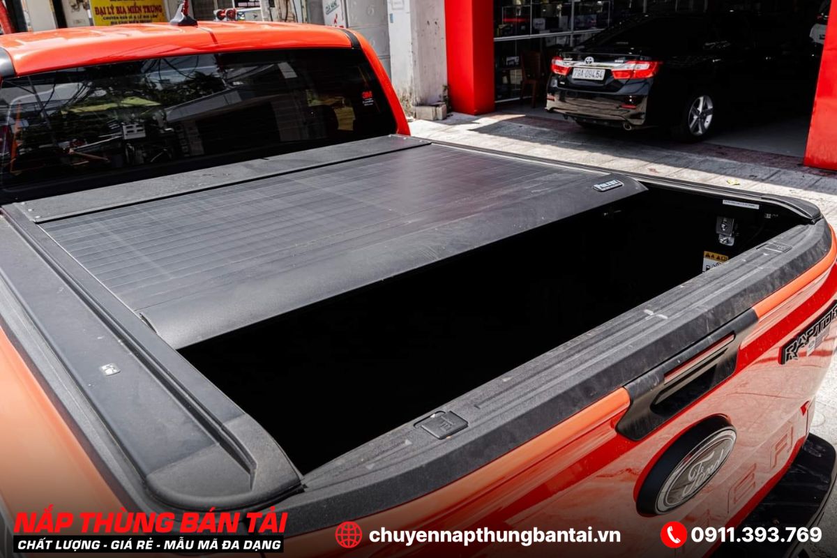 Nắp thùng cuộn điện Polini Ford Ranger Raptor (Đời 2018 - 2022)