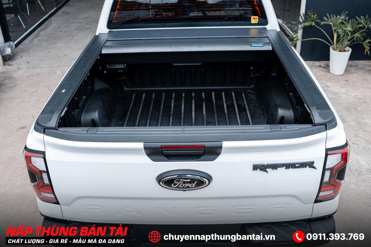 Nắp thùng cuộn điện Polini Ford Ranger Raptor (Đời 2018 - 2022)