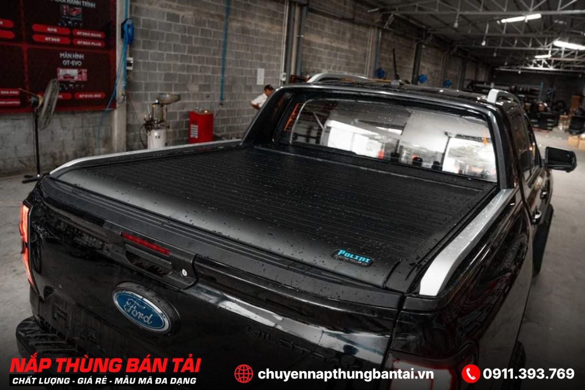 Nắp thùng cuộn điện Polini Ford Ranger Wildtrak (Đời 2018 - 2022) 