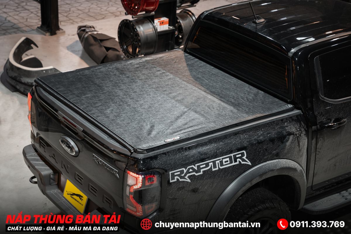 NẮP THÙNG CUỘN MỀM TONTOP FORD RANGER RAPTOR (ĐỜI 2018 - 2022)