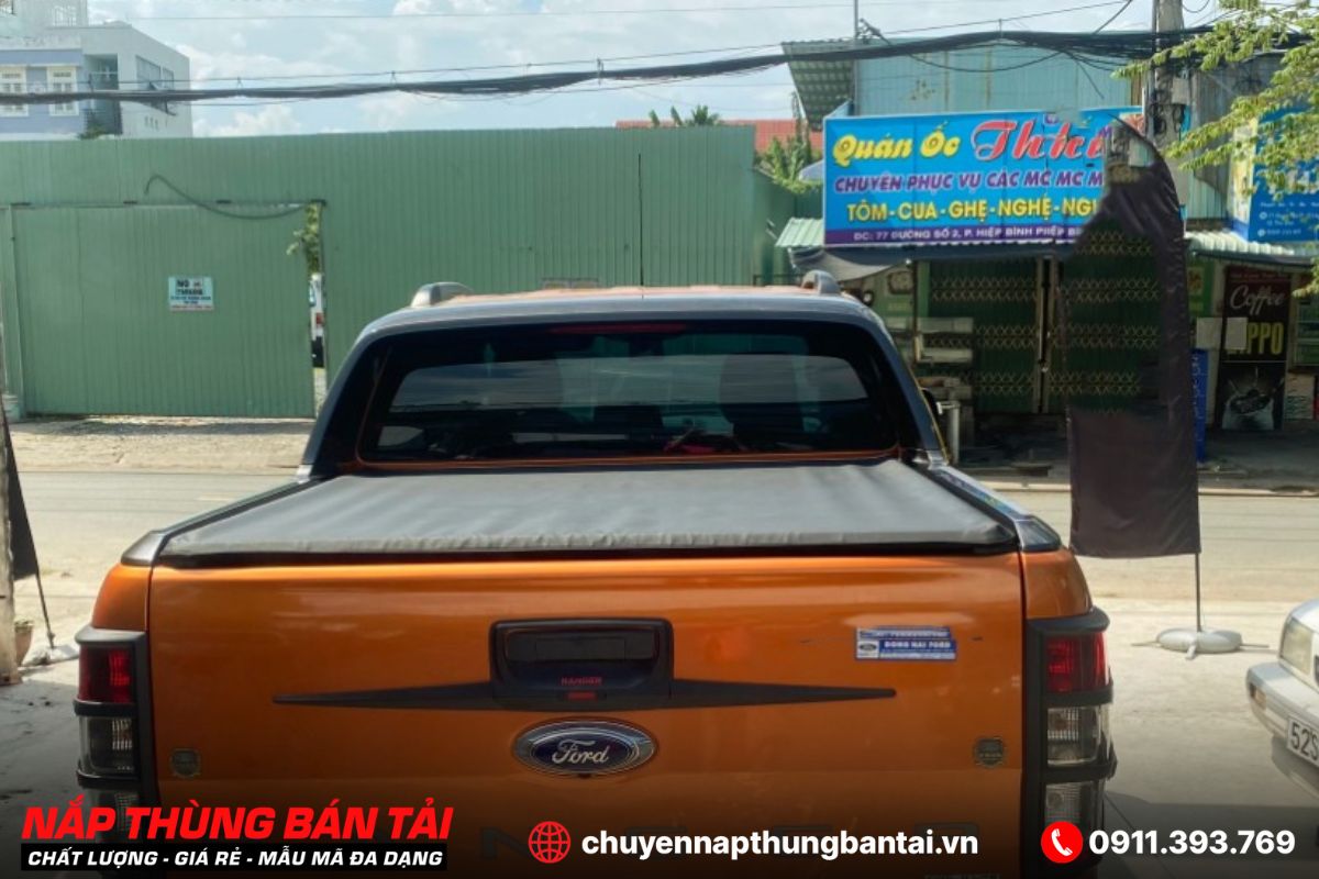 NẮP THÙNG CUỘN MỀM TONTOP FORD RANGER XLS (ĐỜI 2018 - 2022)