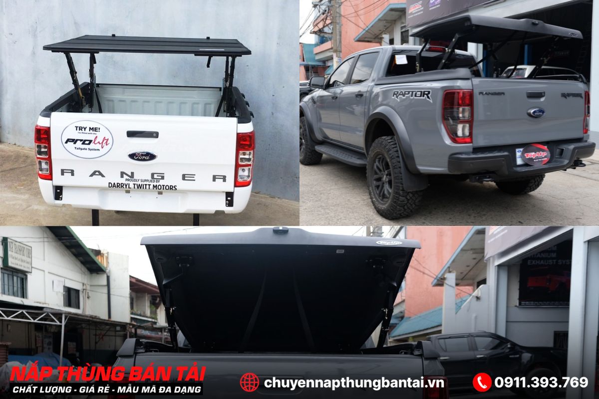 Nắp Thùng Topflip Ford Ranger Wildtrak (Đời 2018 – 2022)