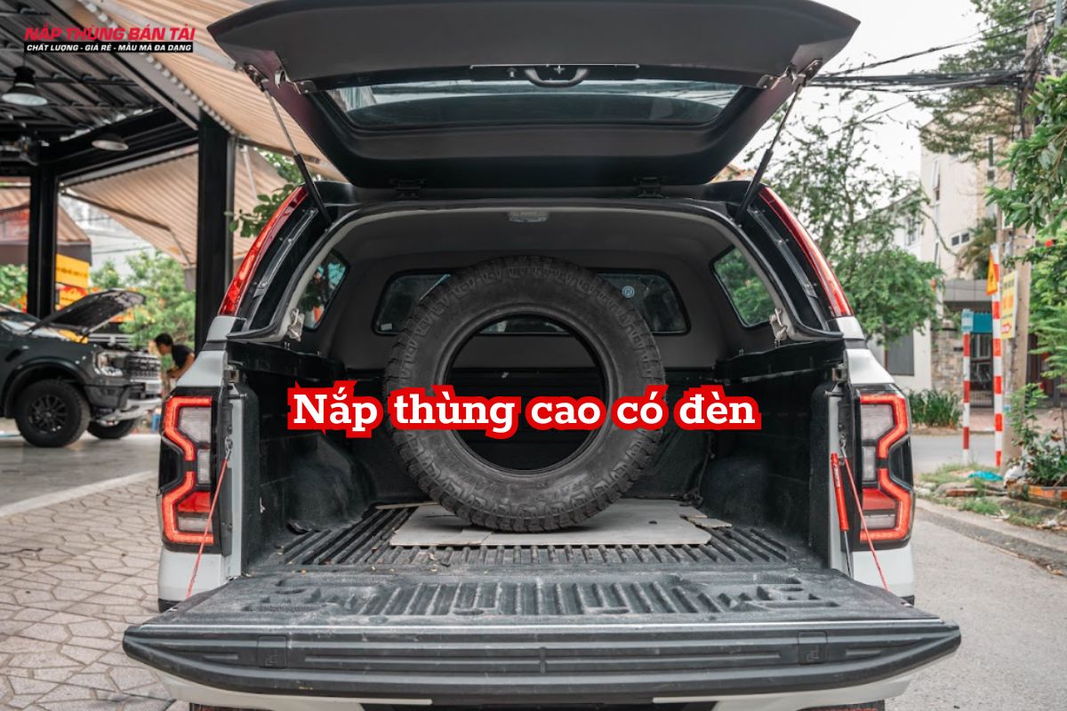 Nắp thùng cao có đèn