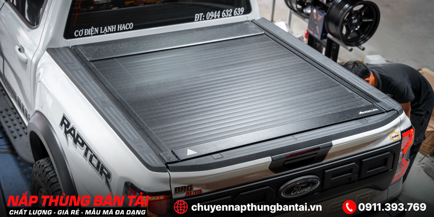  Nắp Thùng Cuộn Điện OPTION 4X4 Ford Ranger Wildtrak 2023