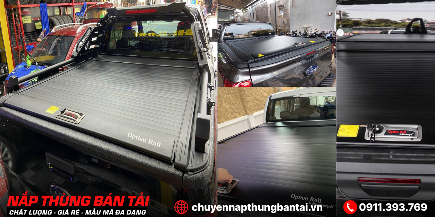 Thông tin sản phẩm Nắp Thùng Cuộn Cơ Option Roll Ford Ranger Xls 2023