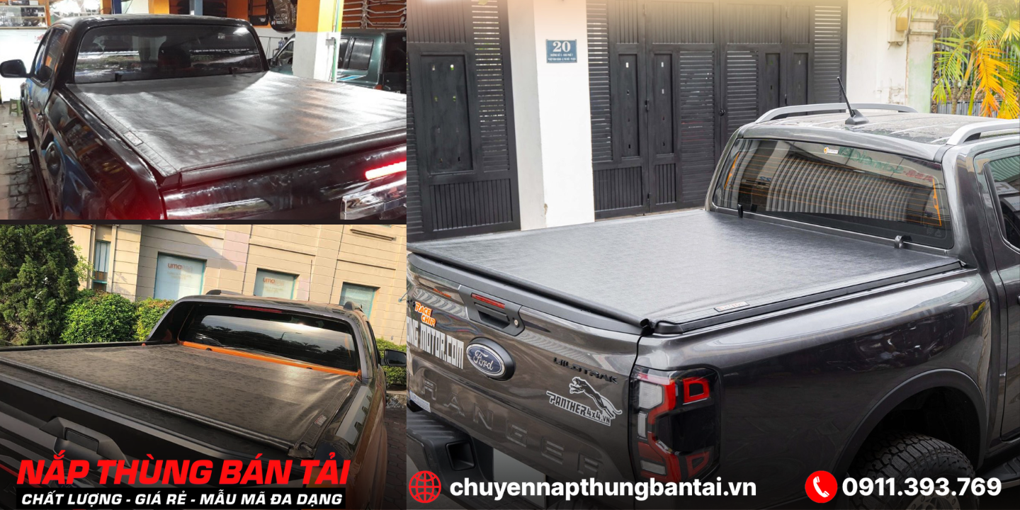 Nắp Thùng Cuộn Mềm Tontop Ford Ranger Stormtrak