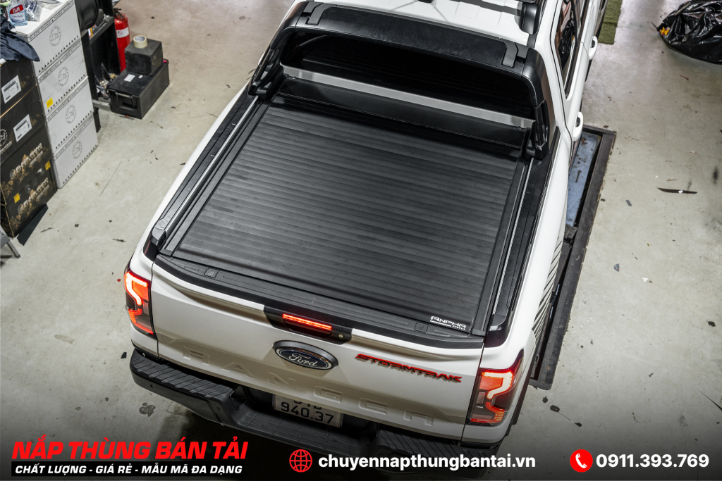 Nắp Thùng Cuộn Điện Anpha Ford Ranger Stormtrak