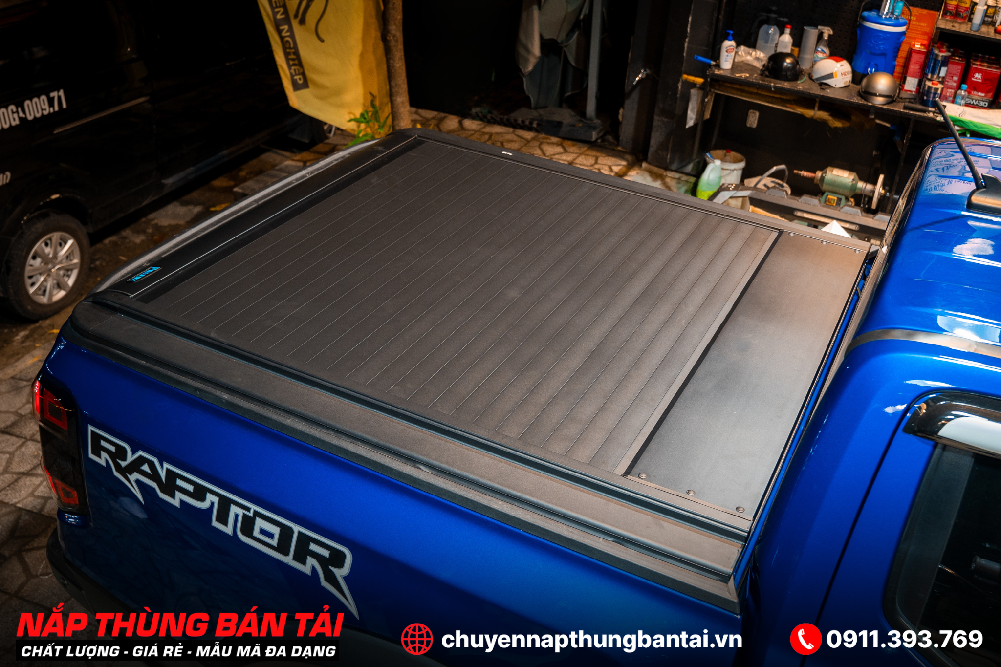 Nắp Thùng Cuộn Điện Polini Ford Ranger Raptor 2023