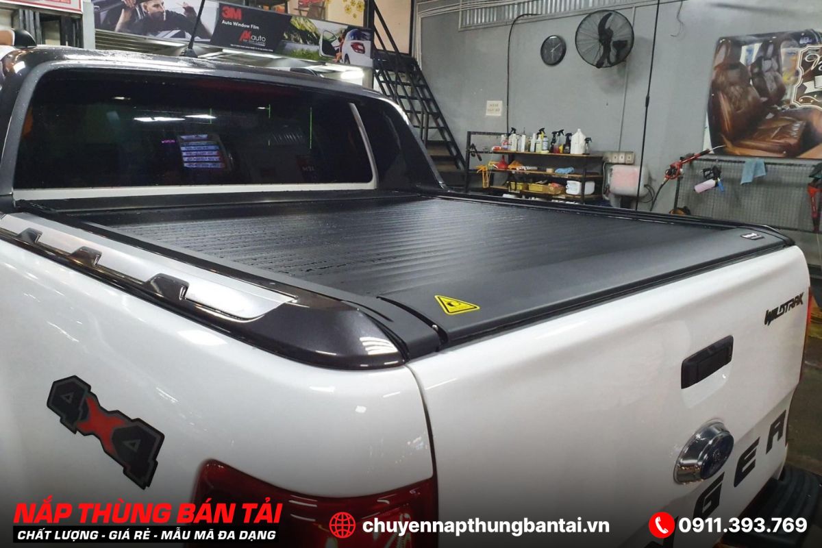NẮP THÙNG CUỘN ĐIỆN AEROKLAS THÁI LAN FORD RANGER WILDTRAK (ĐỜI 2018 - 2022)